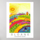 fantastische wereld poster (Voorkant)