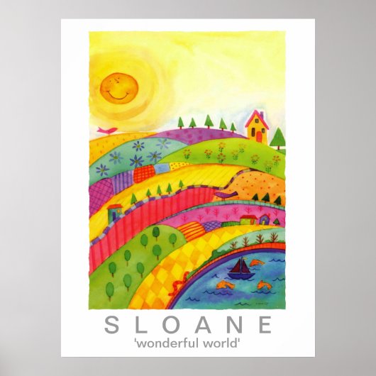 fantastische wereld poster (Voorkant)