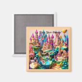 Fantastische werelden ontdekt magneet (Voorkant / Achterkant)