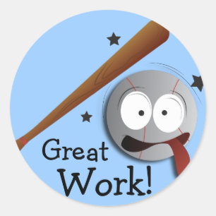 Fantastische werkstickers ronde sticker