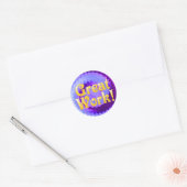 Fantastische werkstickers ronde sticker (Envelop)