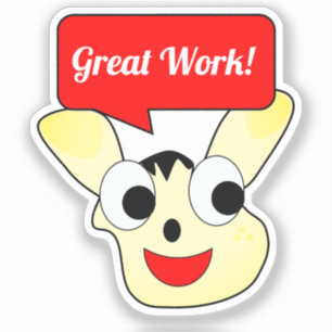 Fantastische werkstickers sticker