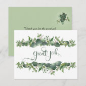 Fantastische werkvloer feestdagenkaart (Voorkant / Achterkant)