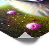 Fantastische wilde geit poster (Hoek)