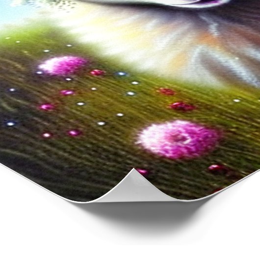 Fantastische wilde geit poster (Hoek)