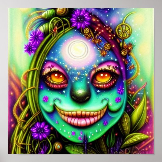 Fantastische wilde kikker poster (Voorkant)