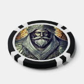 Fantastische Wizard Poker Chips, zwart gestreepte  Chips (Enkel)