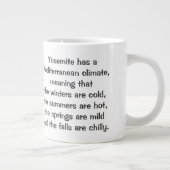 Fantastische Yosemite Jumbo Mok! Grote Koffiekop (Rechts)