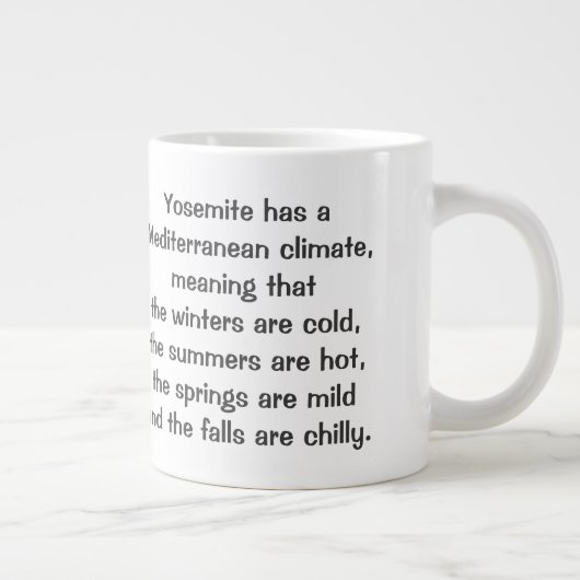 Fantastische Yosemite Jumbo Mok! Grote Koffiekop (Rechts)