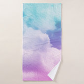 fantastische zachte cloud met pastelverloopkleur e badhanddoek (Badhanddoek)