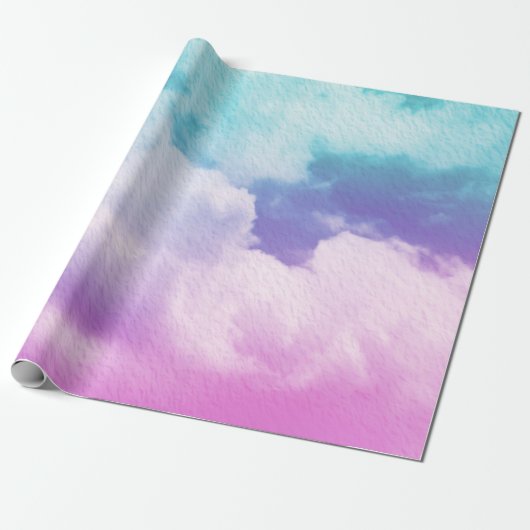 fantastische zachte cloud met pastelverloopkleur e cadeaupapier (Uitgerold)