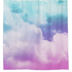 fantastische zachte cloud met pastelverloopkleur e douchegordijn