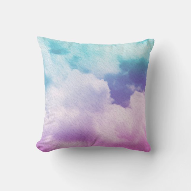 fantastische zachte cloud met pastelverloopkleur e kussen (Voorkant)