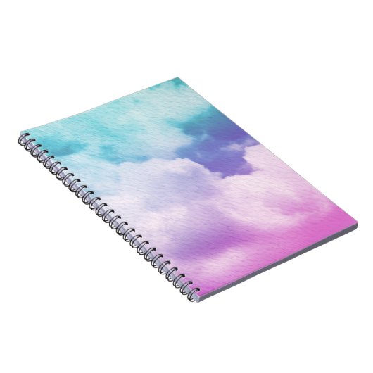 fantastische zachte cloud met pastelverloopkleur e notitieboek (Rechterzijde)