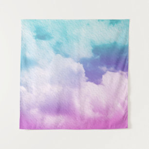 fantastische zachte cloud met pastelverloopkleur e wandkleed