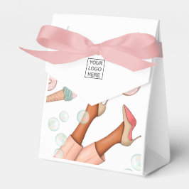 Fantastische zakelijke voedsel catering dame favor bedankdoosjes