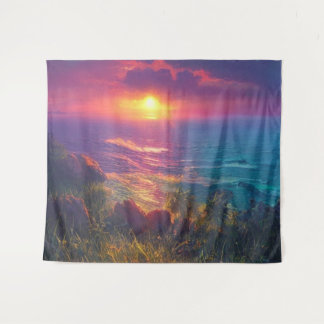 Fantastische Zonsondergang Wandkleed