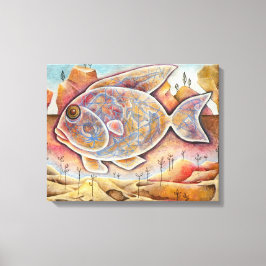 Fantastischer Fisch Canvas Afdruk