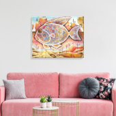 Fantastischer Fisch Canvas Afdruk (Insitu (Woonkamer))