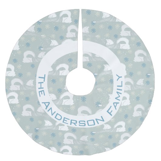 Fantastnaam Fox Shiba Inu Snowflake Kerstboom Rok (Voorkant)