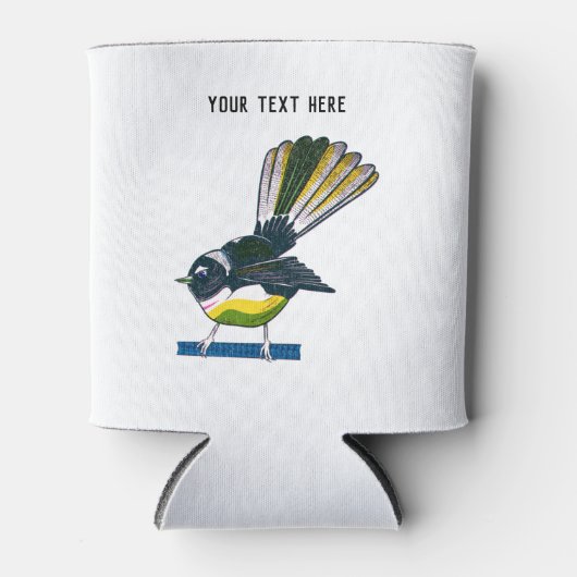 Fantastretro NZ vogeldruk Blikjeskoeler (Voorkant)