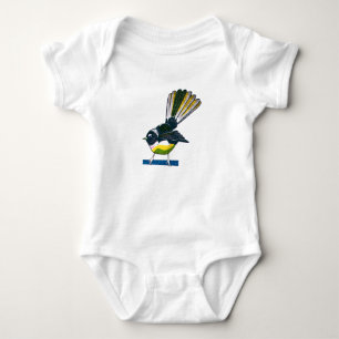 Fantastretro NZ vogeldruk Romper