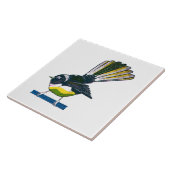Fantastretro NZ vogeldruk Tegeltje (Zijkant)