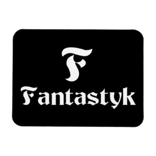 Fantastyk Magnet 3-inch x4-inch wit, zwart Magneet