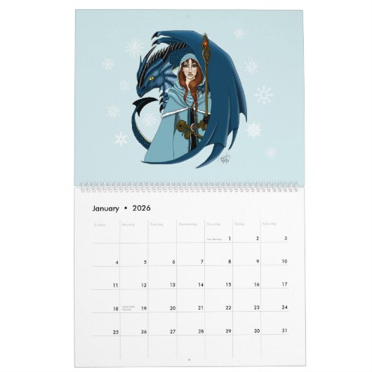 Fantasy 2026 Calendar Kalender (Jan 2026)