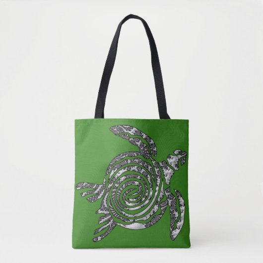 Fantasy 3 D Turtle Tote Bag (Voorkant)