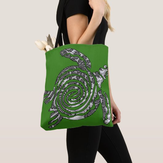 Fantasy 3 D Turtle Tote Bag (Dichtbij)