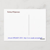 Fantasy 3D Gyroscoop Briefkaart (Achterkant)