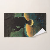 Fantasy 70s Art | Man in grasveld Bad Handdoek (Handdoek)