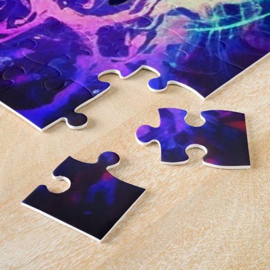 Fantasy Abstract Cute Galaxy Space Kitty Cat Legpuzzel (Zijkant)