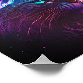 Fantasy Abstract Cute Galaxy Space Kitty Cat Poster (Hoek)
