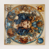 Fantasy Abstract Hemelse Dierenriem Teken Dreamsca Legpuzzel (Horizontaal)