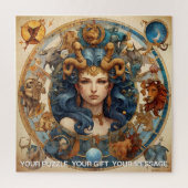 Fantasy Abstract Hemelse Dierenriem Teken Dreamsca Legpuzzel (Verticaal)