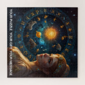 Fantasy Abstract Hemelse Dierenriem Teken Dreamsca Legpuzzel (Horizontaal)