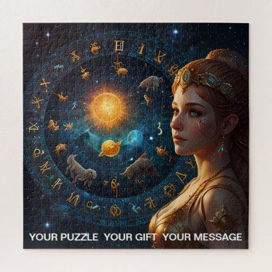 Fantasy Abstract Hemelse Dierenriem Teken Dreamsca Legpuzzel (Verticaal)