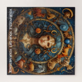 Fantasy Abstract Hemelse Dierenriem Teken Dreamsca Legpuzzel (Horizontaal)