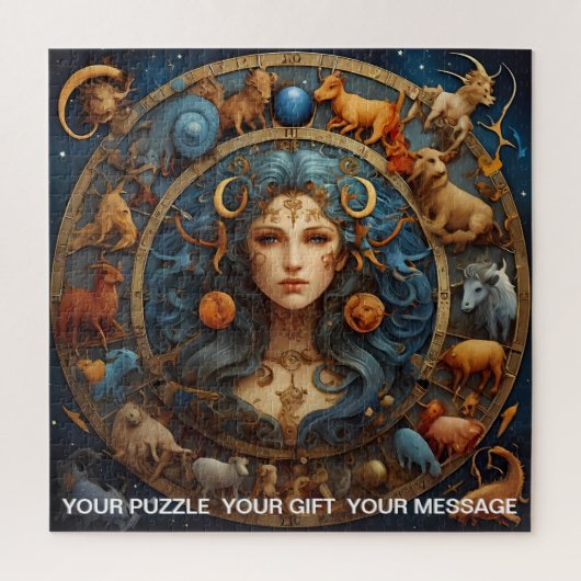 Fantasy Abstract Hemelse Dierenriem Teken Dreamsca Legpuzzel (Verticaal)