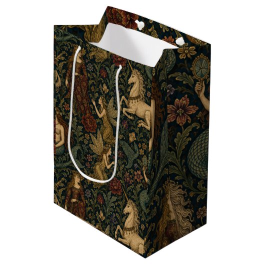 Fantasy Academia Vrouwelijk Medium Cadeauzakje (Voorkant Gekanteld)