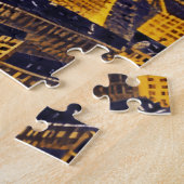 Fantasy Aerial Uitzicht Paris onder de sterren Legpuzzel (Zijkant)