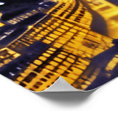 Fantasy Aerial Uitzicht Paris onder de sterren Poster (Hoek)