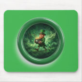 Fantasy afbeelding kabouter met pot met goud muismat (Voorkant)