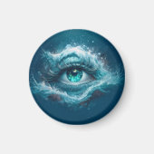 Fantasy-afbeelding - Oude Blauwe Ogen Magneet (Voorkant)
