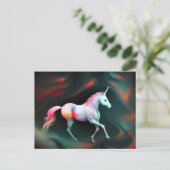 Fantasy AI Unicorn Briefkaart (Staand voorkant)