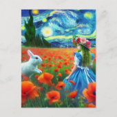 Fantasy Alice en het konijn Enter Oz Van Gogh Briefkaart (Voorkant)