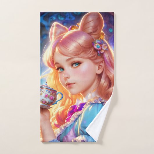 Fantasy Alice in Wonderland Bad Handdoek (Handdoek)