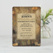 Fantasy  Alice in Wonderland Birthday Party Kaart (Staand voorkant)